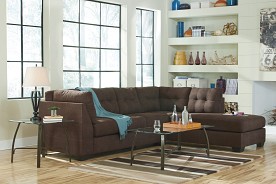 Ashley Maier Walnut Sectional With Right Chaise  
