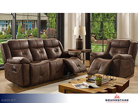 Soundstage Encore Brown Sofa and Recliner (2 Piece Set)