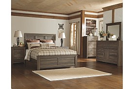 Ashley Juararo Dark Brown Bedroom Set (Queen)