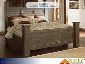Ashley Juararo Dark Brown Bed (California King)