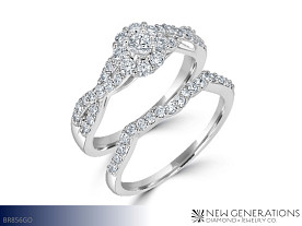 New Generations Bridal Jewelry -  10K 3/4cttw Diamond Bridal Set (Available in White or Yellow Gold)