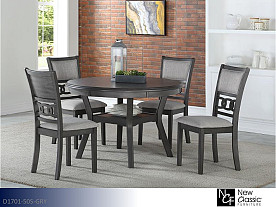 New Classic Gia Gray Dining Set (5 Piece Set)