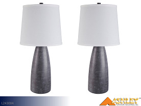 Ashley Shavontae Gray Lamp (2 Piece Set)