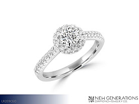 New Generations 10K .83tgw  Diamond & Moissanite Solitaire (Available in White or Yellow Gold) Jewelry