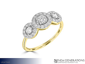 New Generations 10K .56cttw Diamond Fashion Ring (Available in White or Yellow Gold) Jewelry