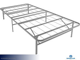 Mantua Rise Platform Base  - Twin XL (Silver)