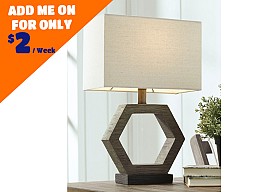 Ashley Marilu - Gray/Brown Poly Table Lamp (1/CN)  