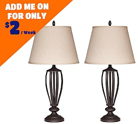 Ashley Mildred - Bronze Finish Metal Table Lamps  