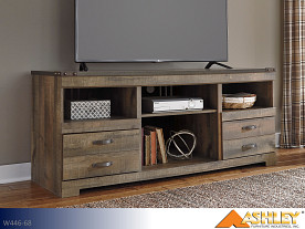 Ashley Trinell Brown Entertainment Stand (Large - with drawers)